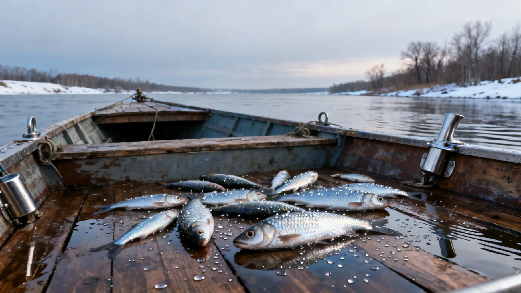Обложка: Рыбалка на Волге в марте 2026: свежие отчеты с килькой из Волжско-Каспийского бассейна